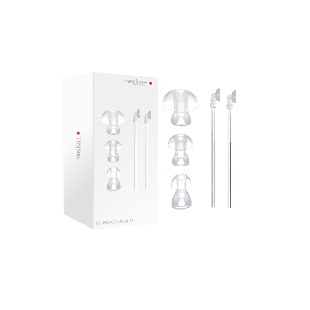 Uniwersalne końcówki do aparatu słuchowego MEDICA+ Sound Control 15 (3 szt.) (Japonia)