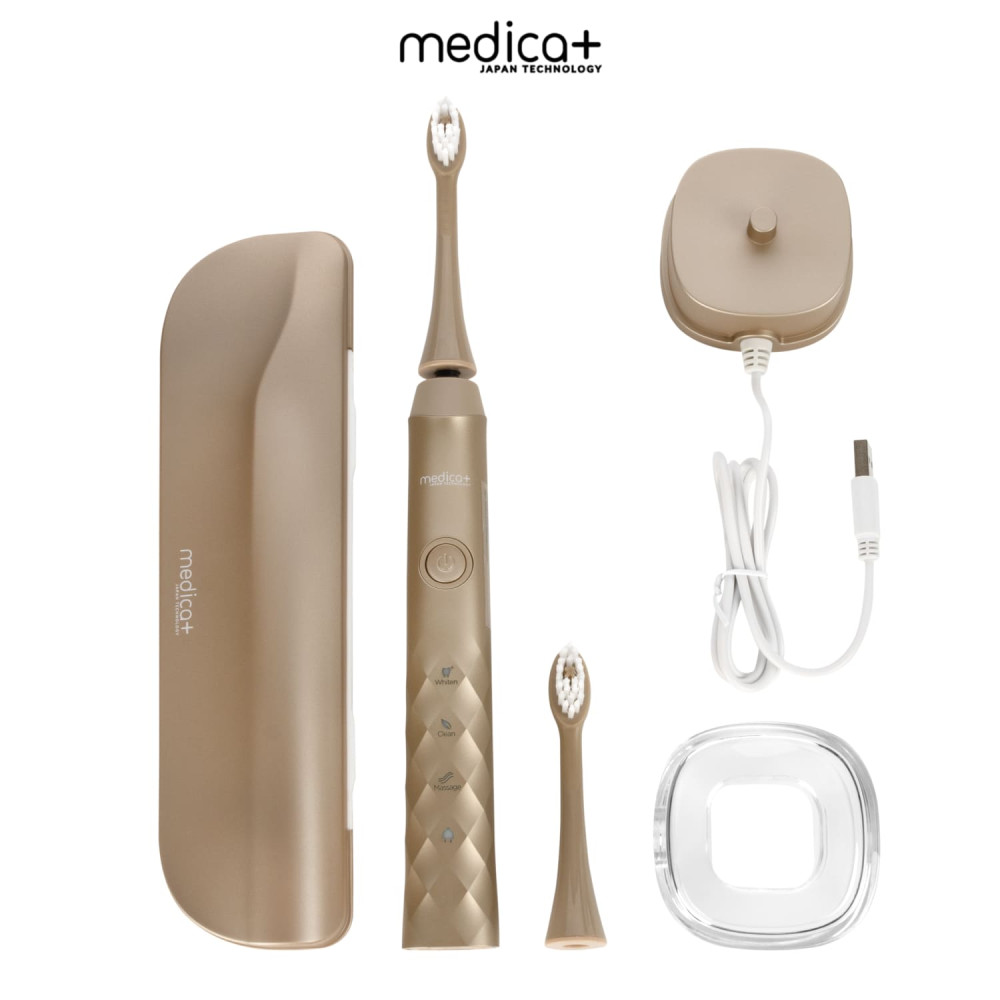 Szczoteczka do zębów z funkcją wibracji MEDICA+ ProBrush 11 GOLD Soft-Touch (Japonia)