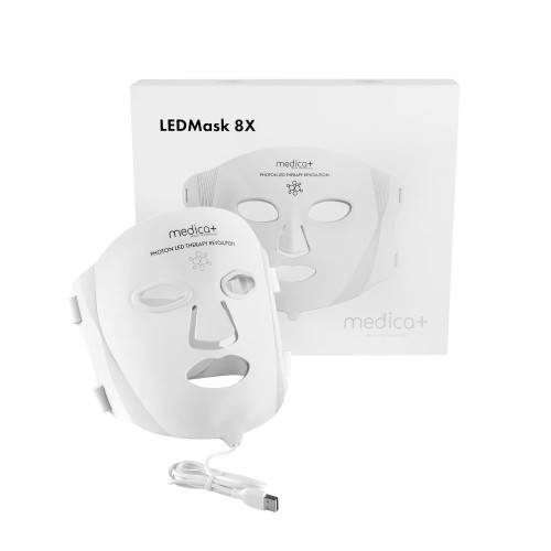 MEDICA+ LEDMask 8X – maska do terapii światłem LED (Japonia)